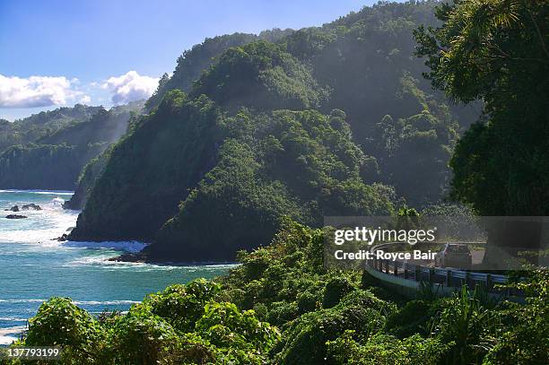 road to hana - maui, hawaii - maui imagens e fotografias de stock