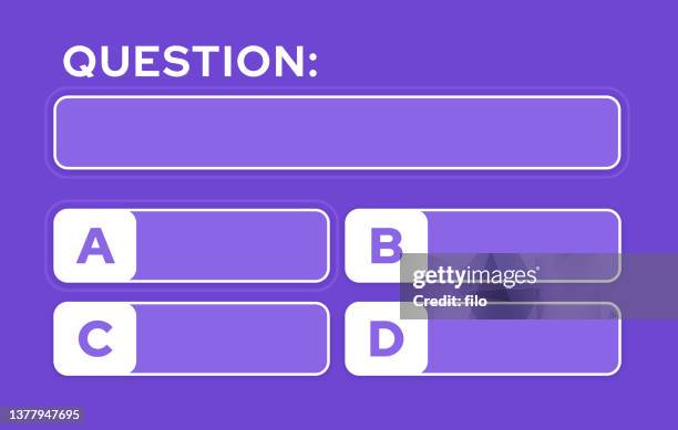 ilustrações de stock, clip art, desenhos animados e ícones de multiple choice question - curiosidade