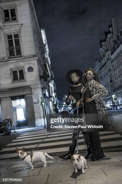 Fashion designer and founder of the luxury eyewear line SB Shades, Stevie Boi is photographed on March 4, 2017 in Paris, .