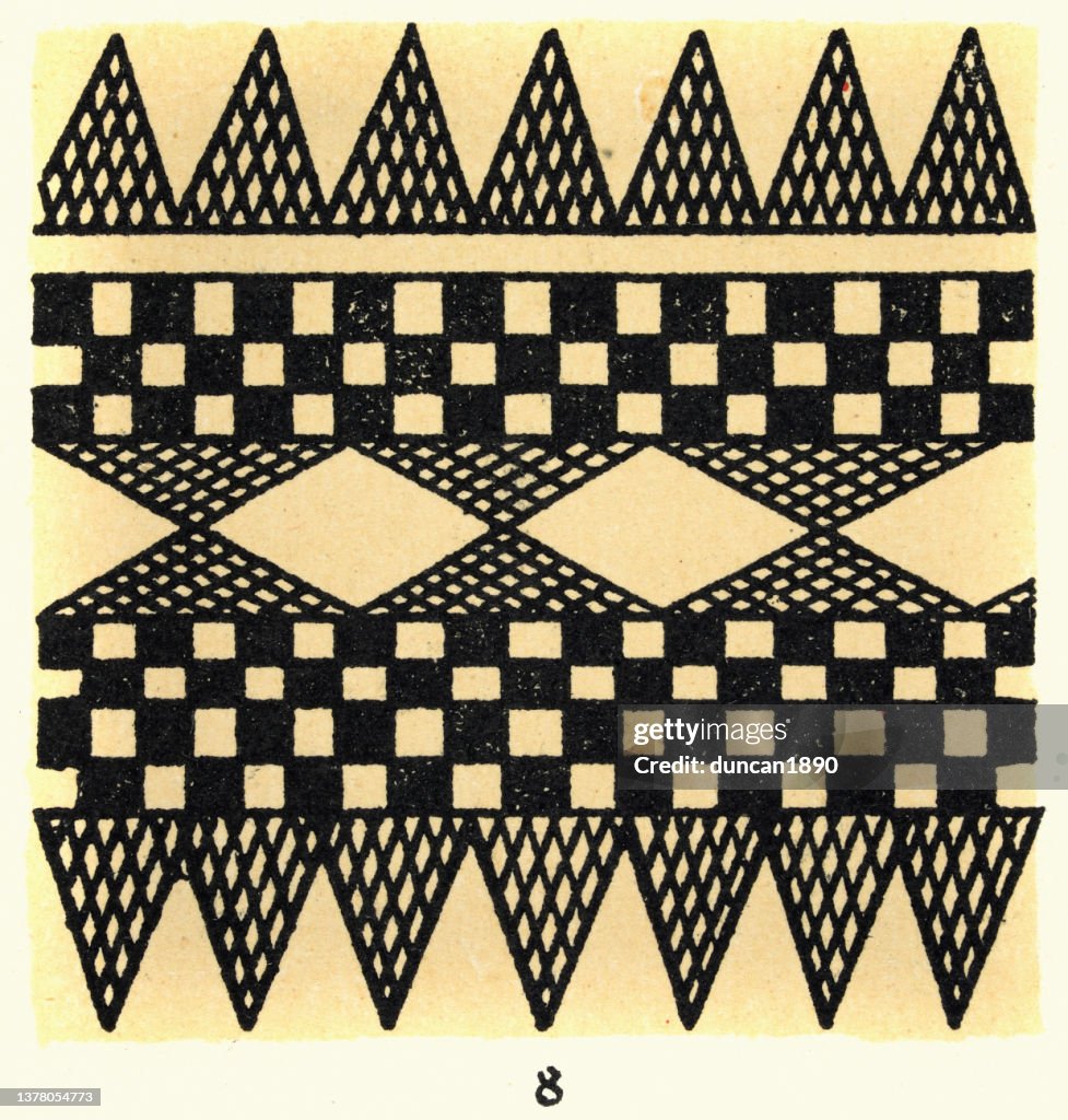Simple Polynesia Patterns Traditional Polynesian Diamond And Check Cloth Pattern Sandwich Islands ...