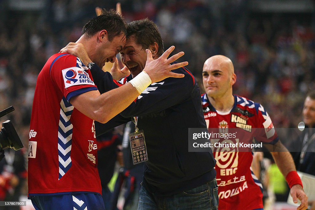 Serbia v Croatia - Semifinal: Men's European Handball Championship 2012