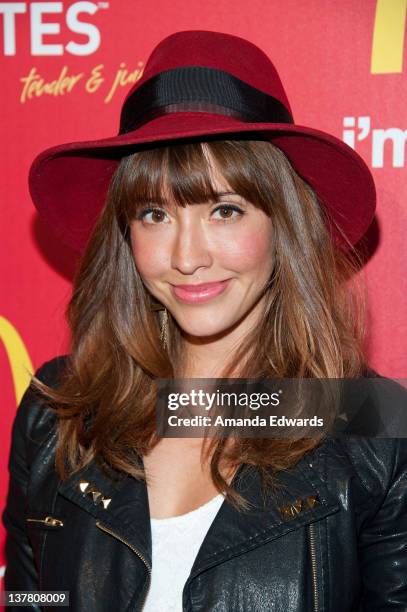 Actress Fernanda Romero arrives at the celebrity launch party of McDonald's new Chicken McBites at Siren Studios on January 26, 2012 in Hollywood,...