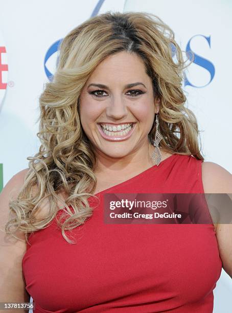 Marissa Jaret Winokur arrives at the CBS, The CW, Showtime Summer Press Tour Party held at The Tent on July 28, 2010 in Beverly Hills, California.