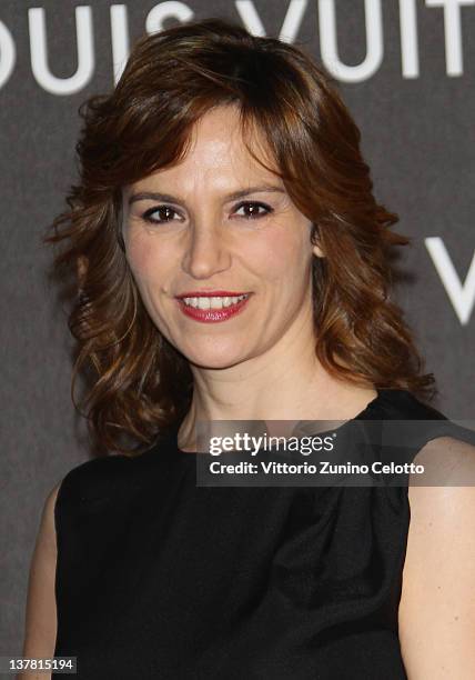 Stefania Montorsi attends the 'Maison Louis Vuitton Roma Etoile' Opening Party on January 27, 2012 in Rome, Italy.