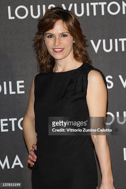 Stefania Montorsi attends the 'Maison Louis Vuitton Roma Etoile' Opening Party on January 27, 2012 in Rome, Italy.