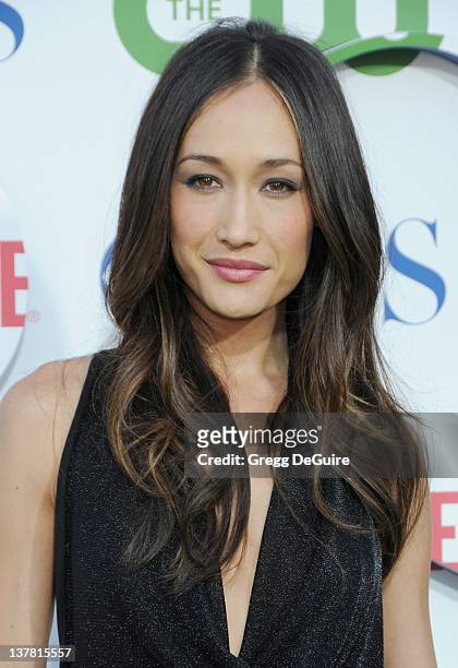 Maggie Q arrives at the CBS, The CW, Showtime Summer Press Tour Party held at The Tent on July 28, 2010 in Beverly Hills, California.