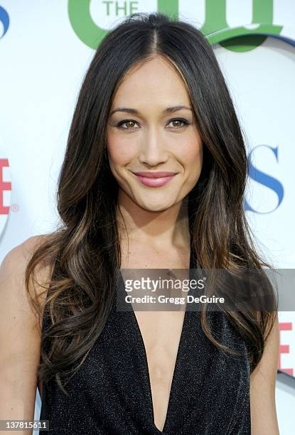 Maggie Q arrives at the CBS, The CW, Showtime Summer Press Tour Party held at The Tent on July 28, 2010 in Beverly Hills, California.