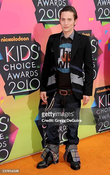 Jackson Rathbone attends Nickelodeon's 23rd Annual Kids' Choice Awards held at Pauley Pavilion at UCLA on March 27, 2010 in Los Angeles, California.