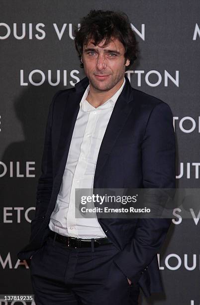 Adriano Giannini attends the 'Maison Louis Vuitton Roma Etoile' Opening Party at Ex Istituto Geologico on January 27, 2012 in Rome, Italy.