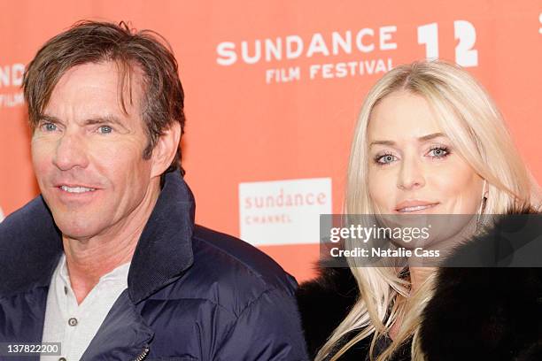 Dennis Quaid and Kimberly Quaid attend "The Words" Premiere during the 2012 Sundance Film Festival on January 27, 2012 in Park City, Utah.
