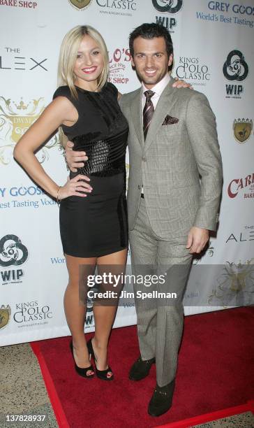 Tony Dovolani and wife attend Maksim Chmerkovskiy's Ballroom Birthday Bash at the Hammerstein Ballroom on January 27, 2012 in New York City.