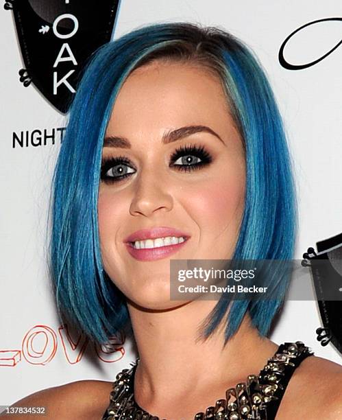 Katy Perry arrives at the 1 OAK Las Vegas grand opening at The Mirage Hotel & Casino on January 27, 2012 in Las Vegas, Nevada.