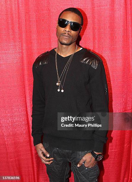 Flii Stylz arrives at Lynn Jeter And Mario Singleton Birthday Celebration at Rolling Stone Restaurant & Lounge on January 27, 2012 in Los Angeles,...