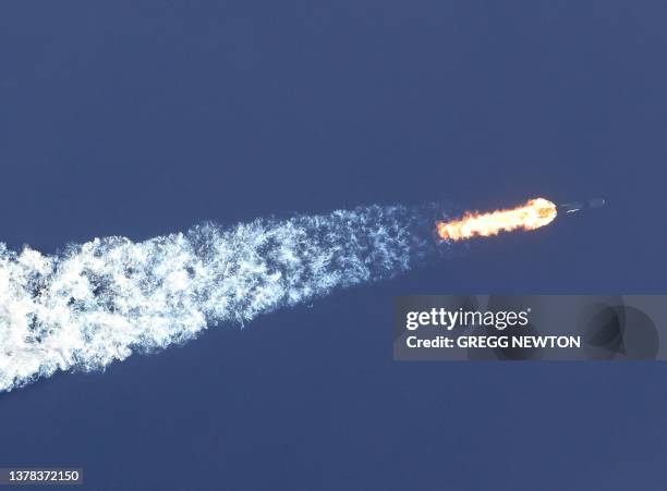 The European Space Agency's Euclid space telescope launches on a SpaceX Falcon 9 rocket from Kennedy Space Center in Cape Canaveral, Florida on July...