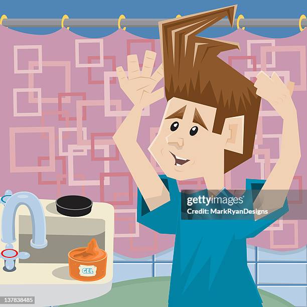 getting ready - cluttered room stock illustrations