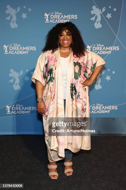 Kierra Sheard poses for a photo during the Disney Dreamers Academy Welcome Rally at Walt Disney World Resort on March 03, 2022 in Lake Buena Vista,...