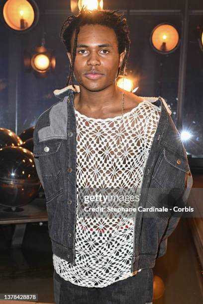 Kailand Morris attends the Isabel Marant Womenswear Fall/Winter 2022/2023 show as part of Paris Fashion Week on March 03, 2022 in Paris, France.