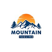 Mountain logo vector design templates