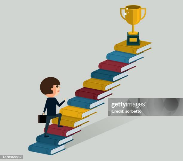 businessman - academic achievement - students walking stock illustrations