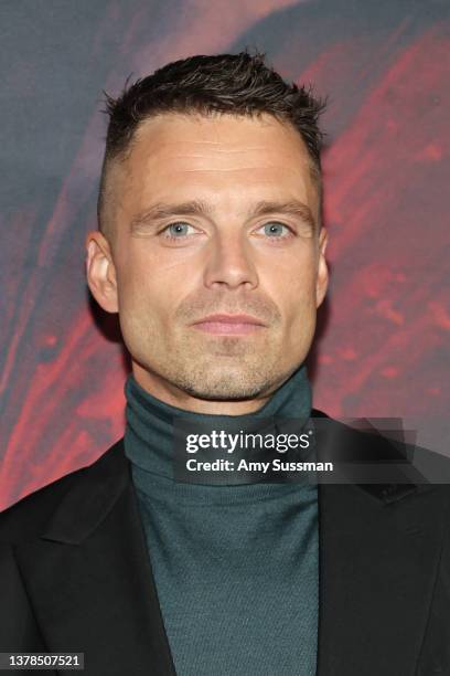 Sebastian Stan attends the premiere of "Fresh" at Hollywood American Legion on March 03, 2022 in Los Angeles, California.