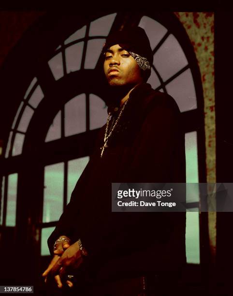American rapper and actor Nas, London, circa 2000.