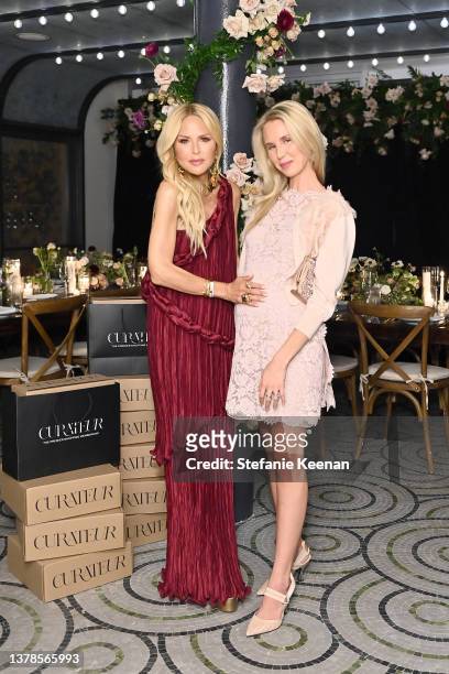 Rachel Zoe and Tessa Hilton attend Curateur's Spring Supper at the Fairmont Century Plaza on March 03, 2022 in Los Angeles, California.