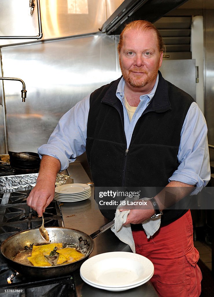 Chef Mario Batali Signs Copies Of His New Cookbook "Molto Batali: Simple Family Meals From My Home To Yours"