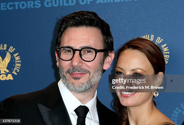 Director Michel Hazanavicius , winner of the Outstanding Directorial Achievement in Feature Film for 2011 award for 'The Artist,' and actress...