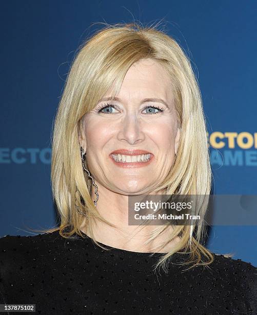 Laura Dern attends the 64th Annual DGA Awards - press room held at the Grand Ballroom at Hollywood & Highland Center on January 28, 2012 in...