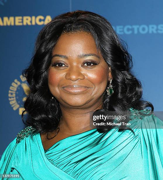 Octavia Spencer attends the 64th Annual DGA Awards - press room held at the Grand Ballroom at Hollywood & Highland Center on January 28, 2012 in...