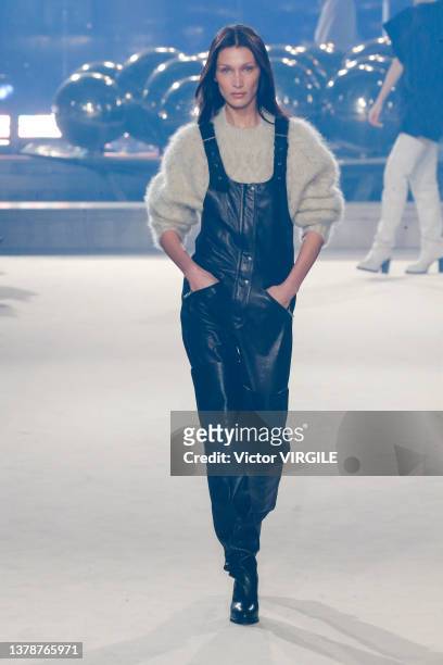 Bella Hadid walks the runway during the Isabel Marant Womenswear Fall/Winter 2022-2023 fashion show as part of Paris Fashion Week on March 03, 2022...
