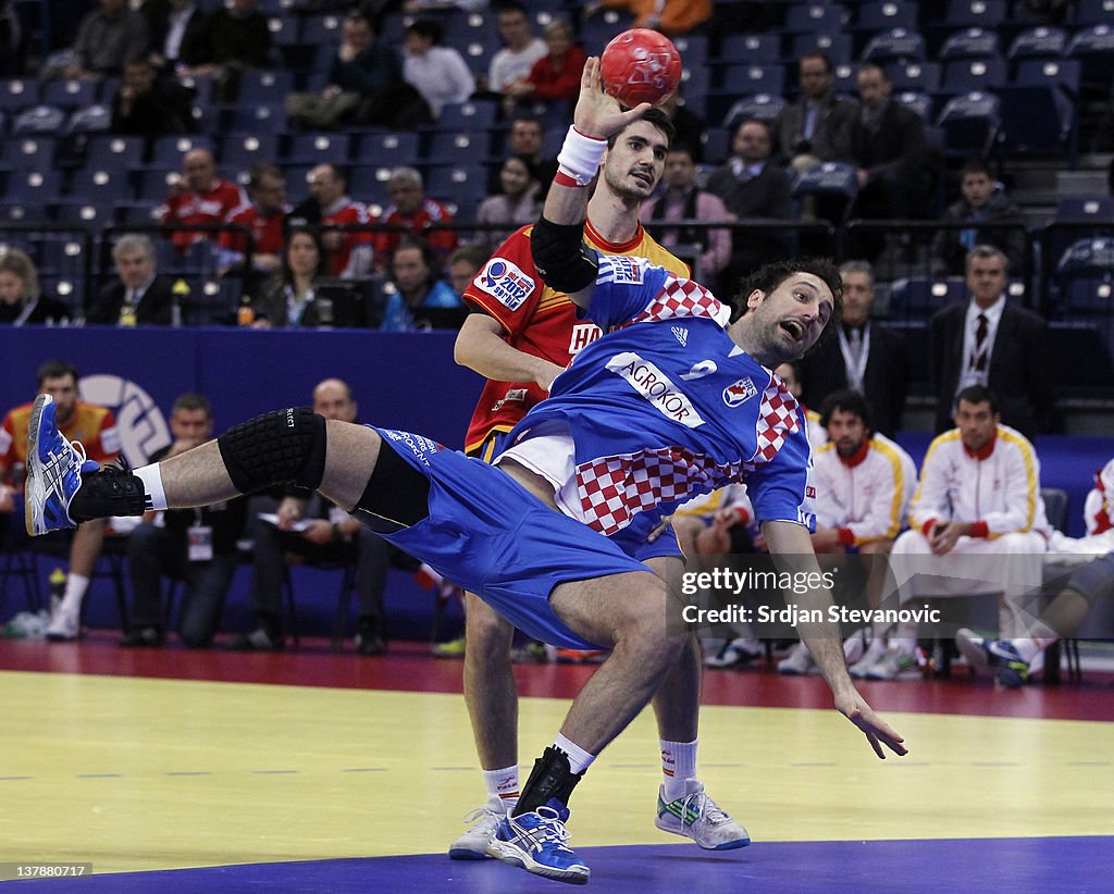 Croatia v Spain - Men's European Handball Championship 2012