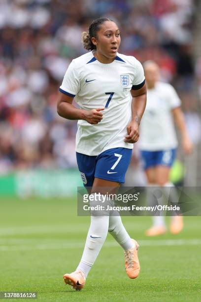 Lauren James of England during the International Friendly match between England Women and Portugal Women at Stadium mk on July 1, 2023 in Milton...