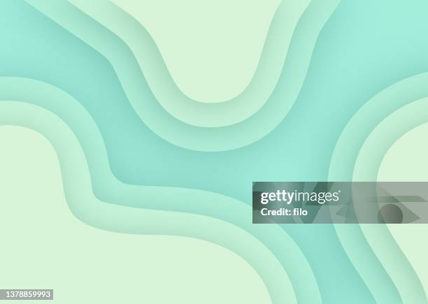 stockillustraties, clipart, cartoons en iconen met layered water channel abstract background - oceaanbodem