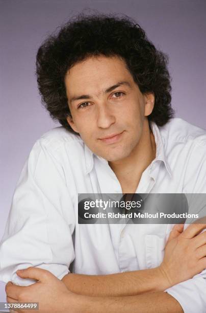 Portrait du compositeur-auteur et interprète français Michel Berger.