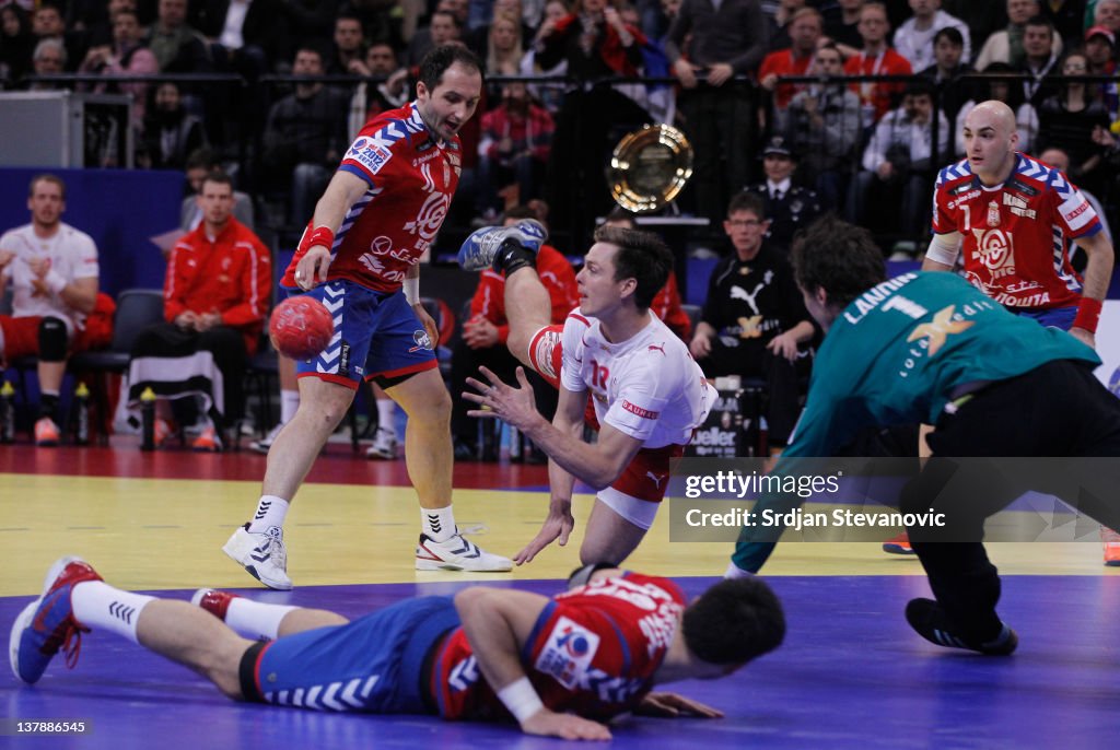 Serbia v Denmark - Men's European Handball Championship 2012