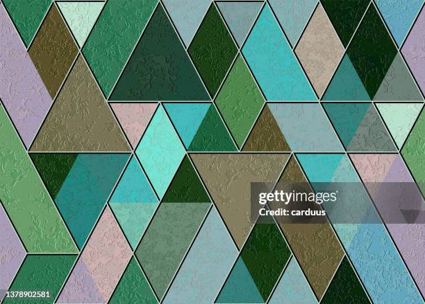 seamless textured mosaic grunge pattern - patch quilt stock illustrations