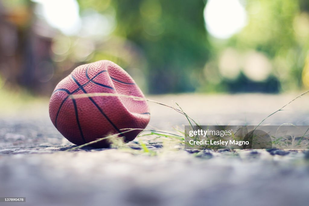 Flatation Example Ball Example Flattened Ball On Street High-Res Stock Photo - Getty Images