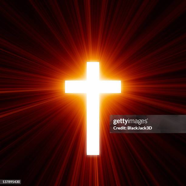 hot light of the cross - cross shape stock pictures, royalty-free photos & images