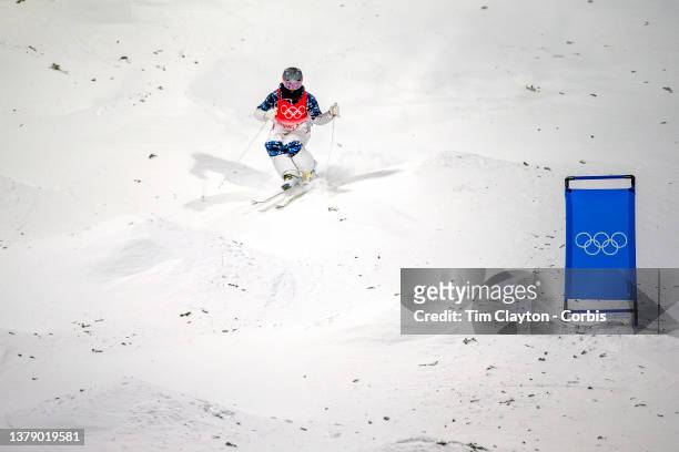 February 05: Benjamin Cavet of France in action during the Moguls Final for Men at the Genting Snow Park during the Beijing 2022 Winter Olympic Games...