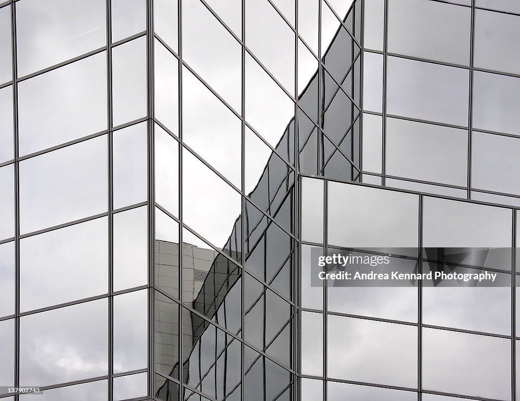 Steel and glass building