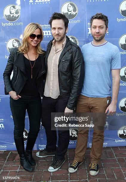 Actress Arielle Kebbel, Writer/Director/ Actor Ryan O'Nan and Actor Michael Weston of "The Brooklyn Brothers Beat the Best" attends Day 4 of the 2012...