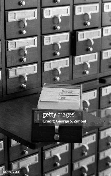 Library Card Catalog Rods 110 Library Card Catalog Stock Photos, High-Res Pictures, and Images ...