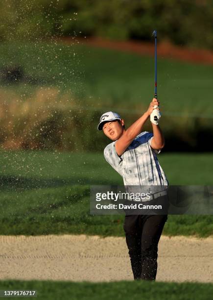 Danny Lee of New Zealand plays his second shot on the par 4, 10th hole during the second round of the Arnold Palmer Invitational presented by...