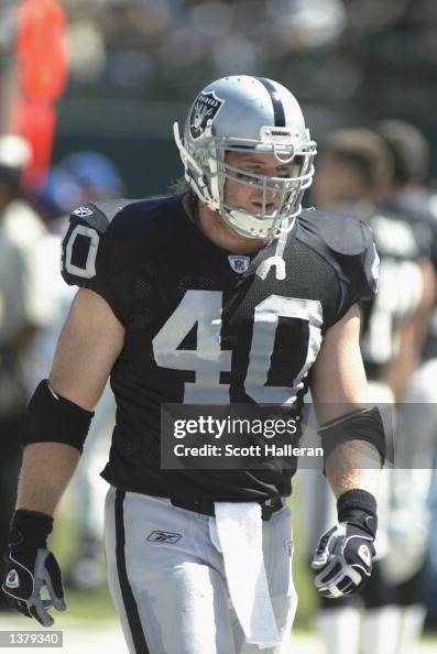 Fullback Jon Ritchie of the Oakland Raiders walks on the field during ...
