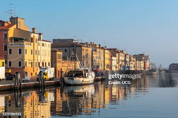 Fondamenta S. Domenico waterfront, Chioggia, Venice, Italy.