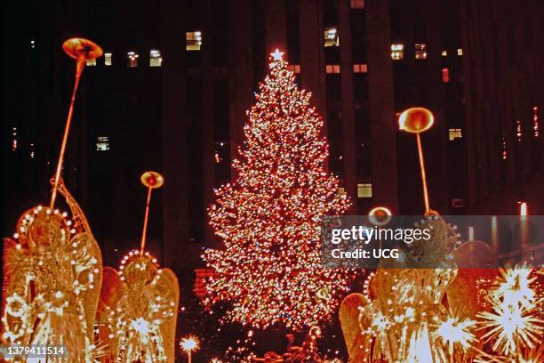 Christmas at Rockefeller Plaza, New York City.