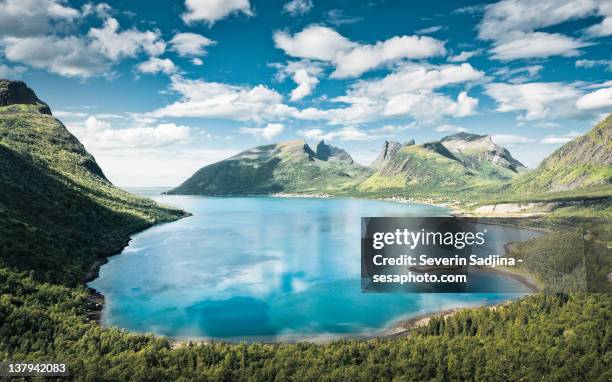 senja island - senja stockfoto's en -beelden