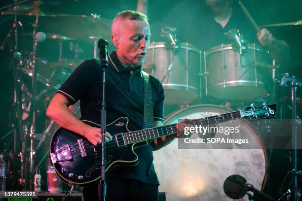 Curt Smith, bass player of Tears for Fears performing live in News