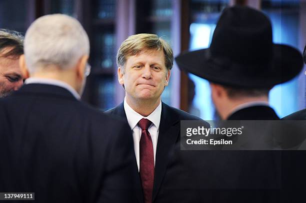Ambassador to Russia Michael McFaul attends the International Day in Memory of Victims of Holocaust at the The Moscow Jewish Community Center on...